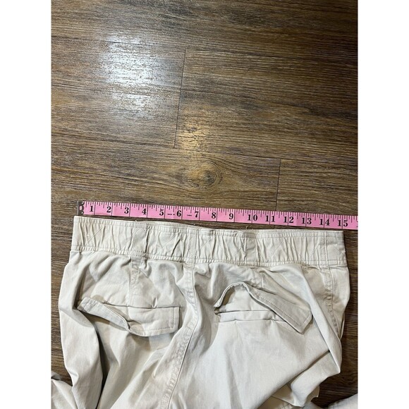 Abercrombie Fitch High Rise Wide Leg Cargo Pants Size 29 Boho Y2K Barrel White - Picture 8 of 9